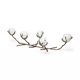 Vine II Distressed Gold Metal Creeper Five Candle Table Candle Holder