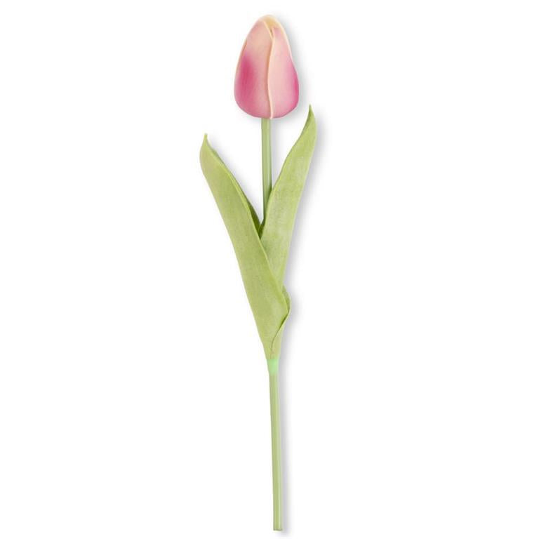 Real Touch Mini Tulip Stem | 10.5" | Mauve