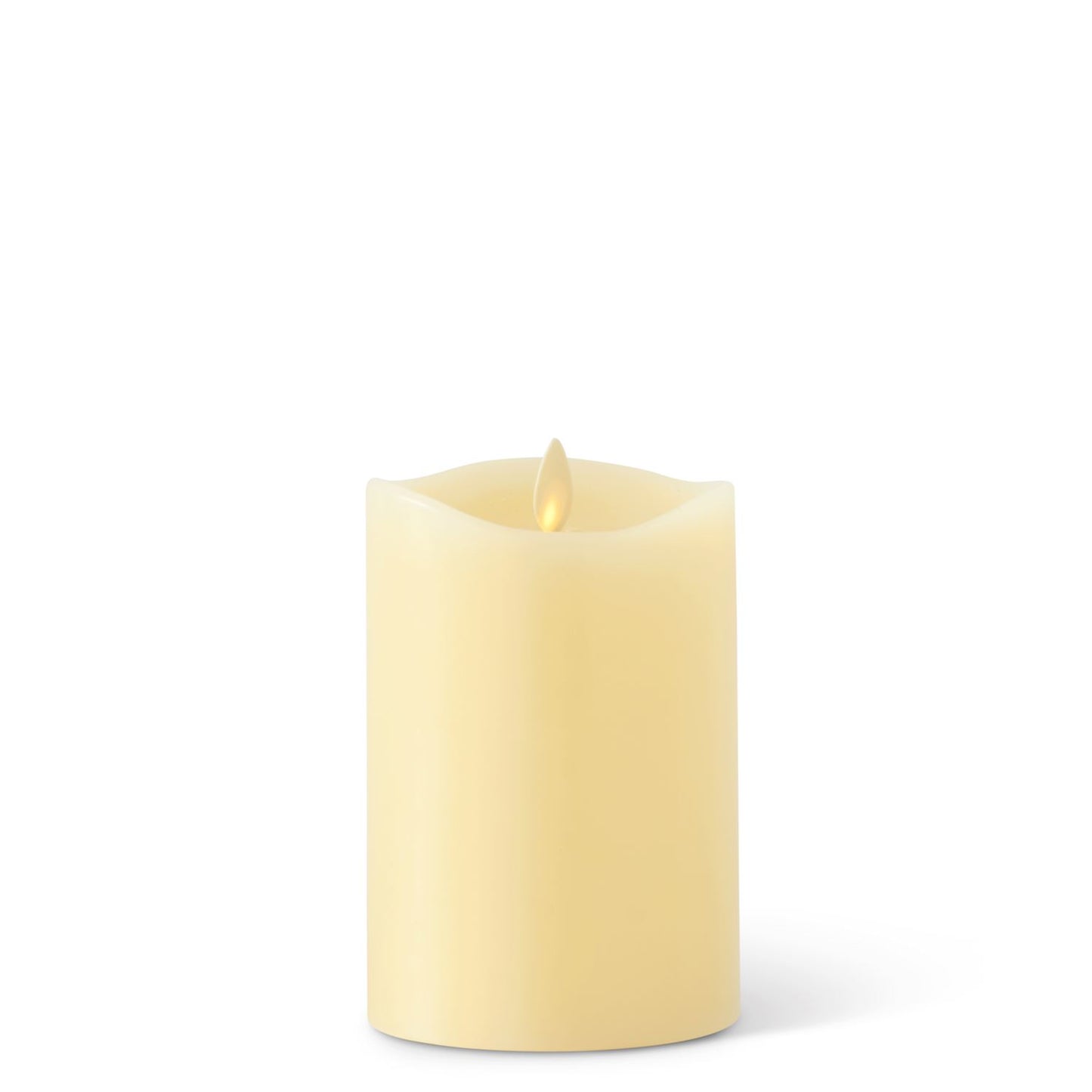 Luminara Wax Indoor Tall Pillar Candle | 3.5" x 5.5" | Ivory