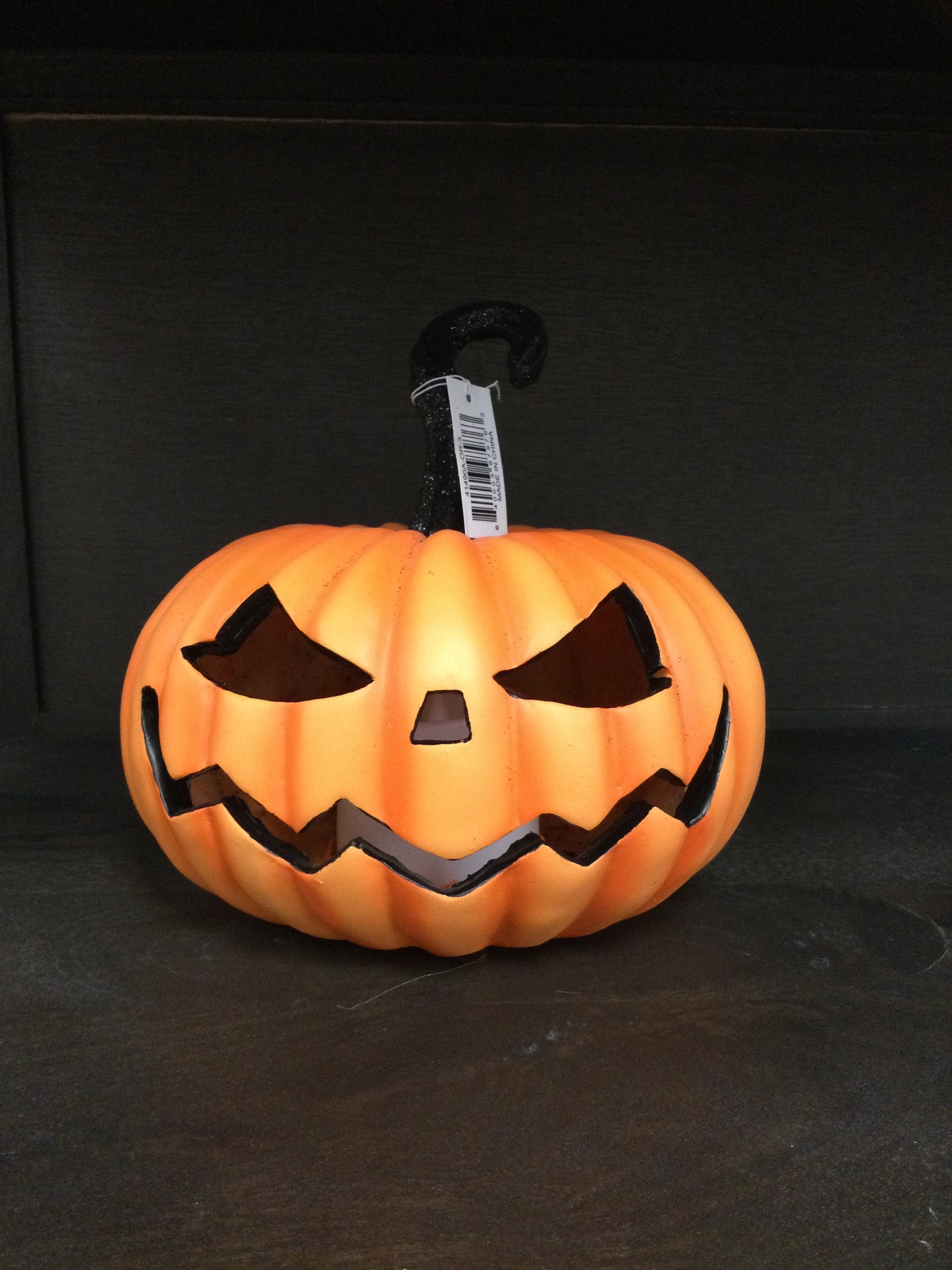 Flicker Flame LED Jack-O-Lantern | 8" | Orange