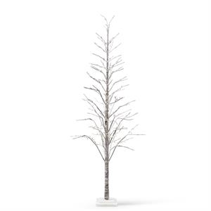 Snowy Flocked LED Twig Tree " 90"