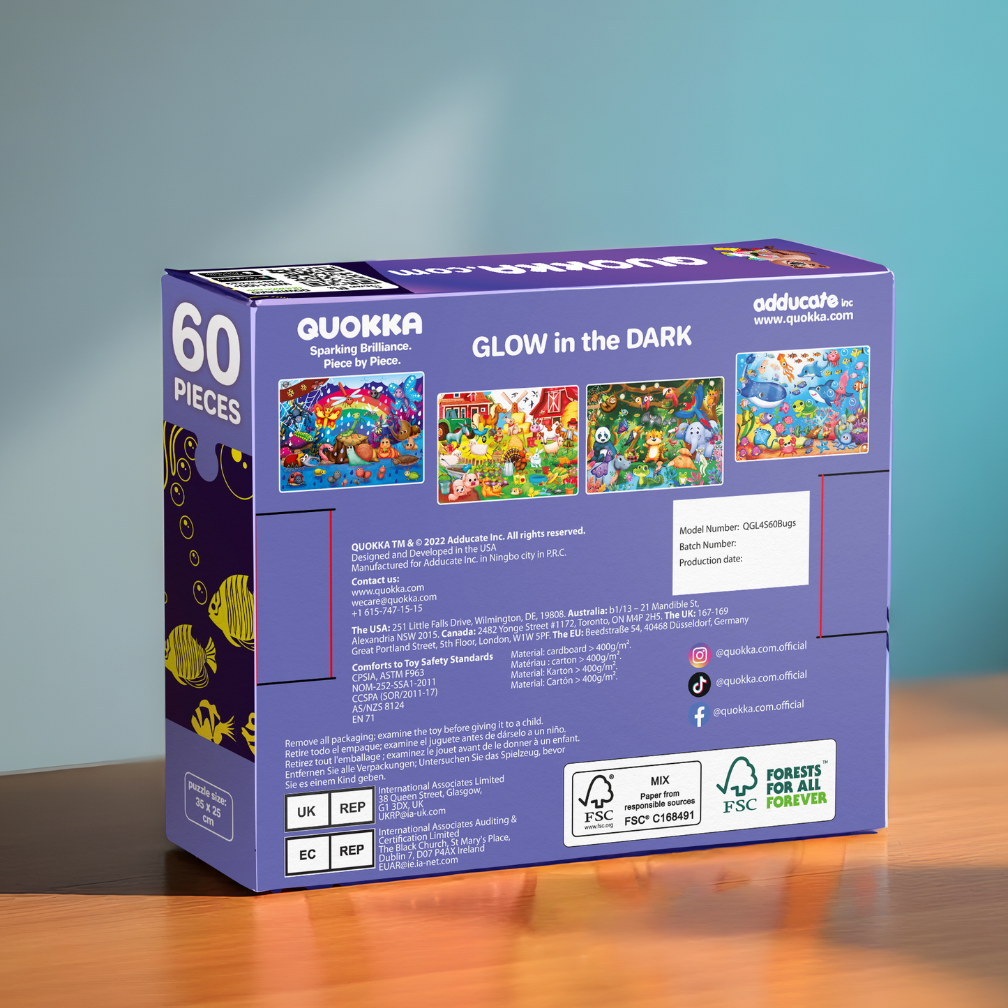 Glow In the Dark Puzzles for Kids 60 pieces