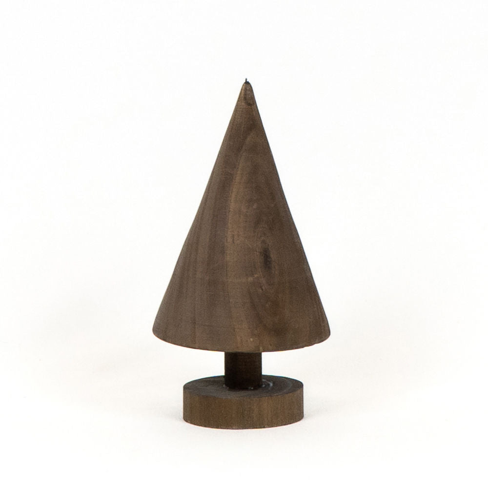 Wood Cutout Tree on a Stand | 9"H | Brown
