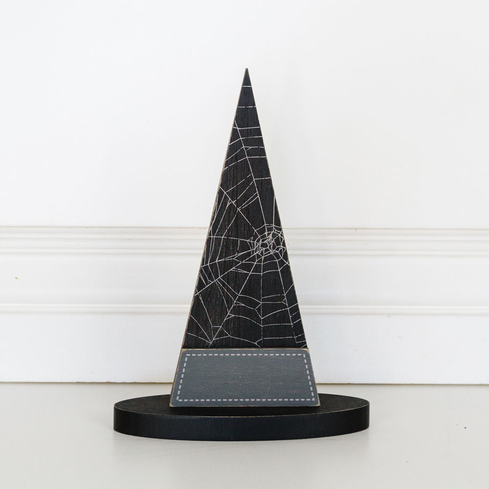 Wood Witch Hat | Webs | Black
