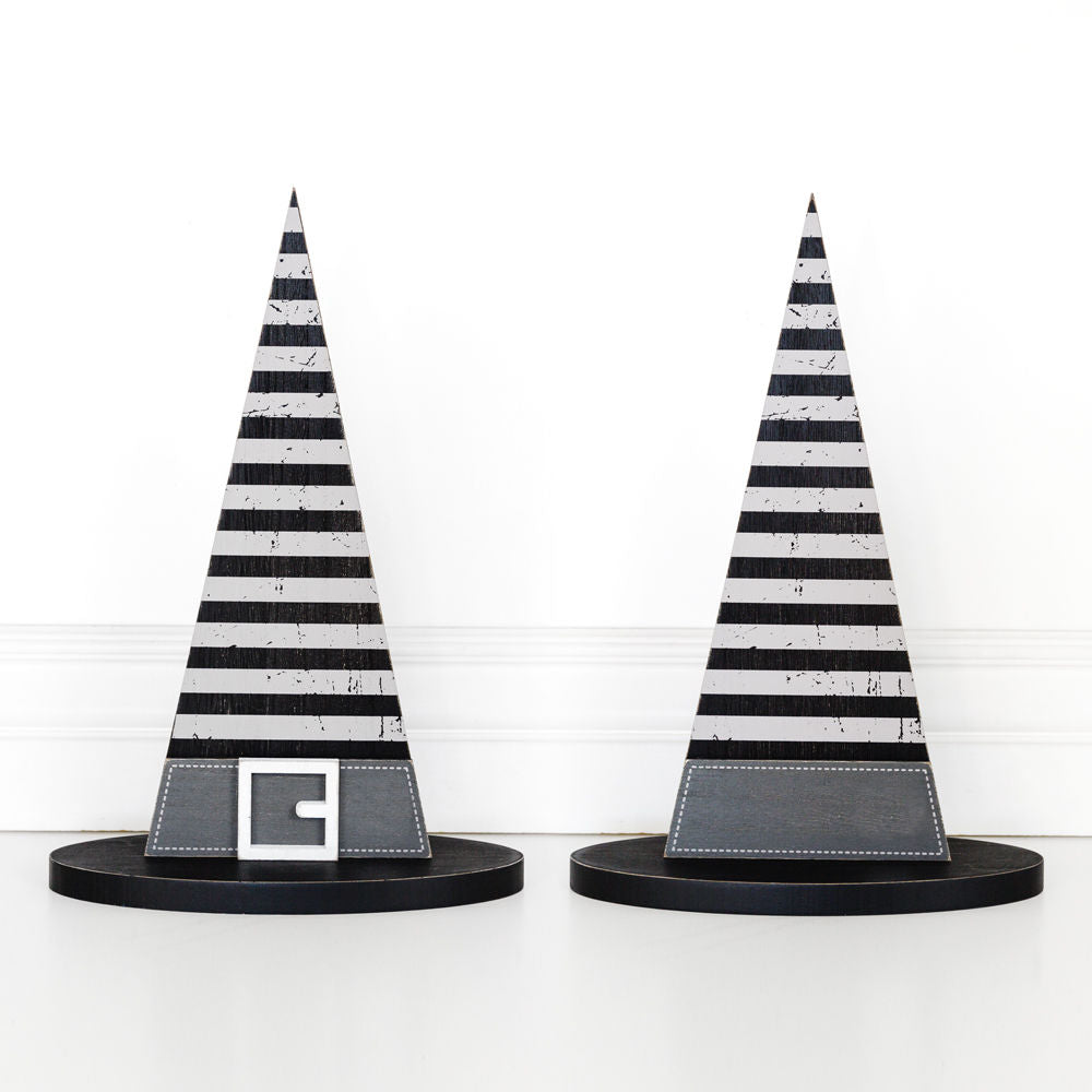 Wood Witch Hat | Stripes