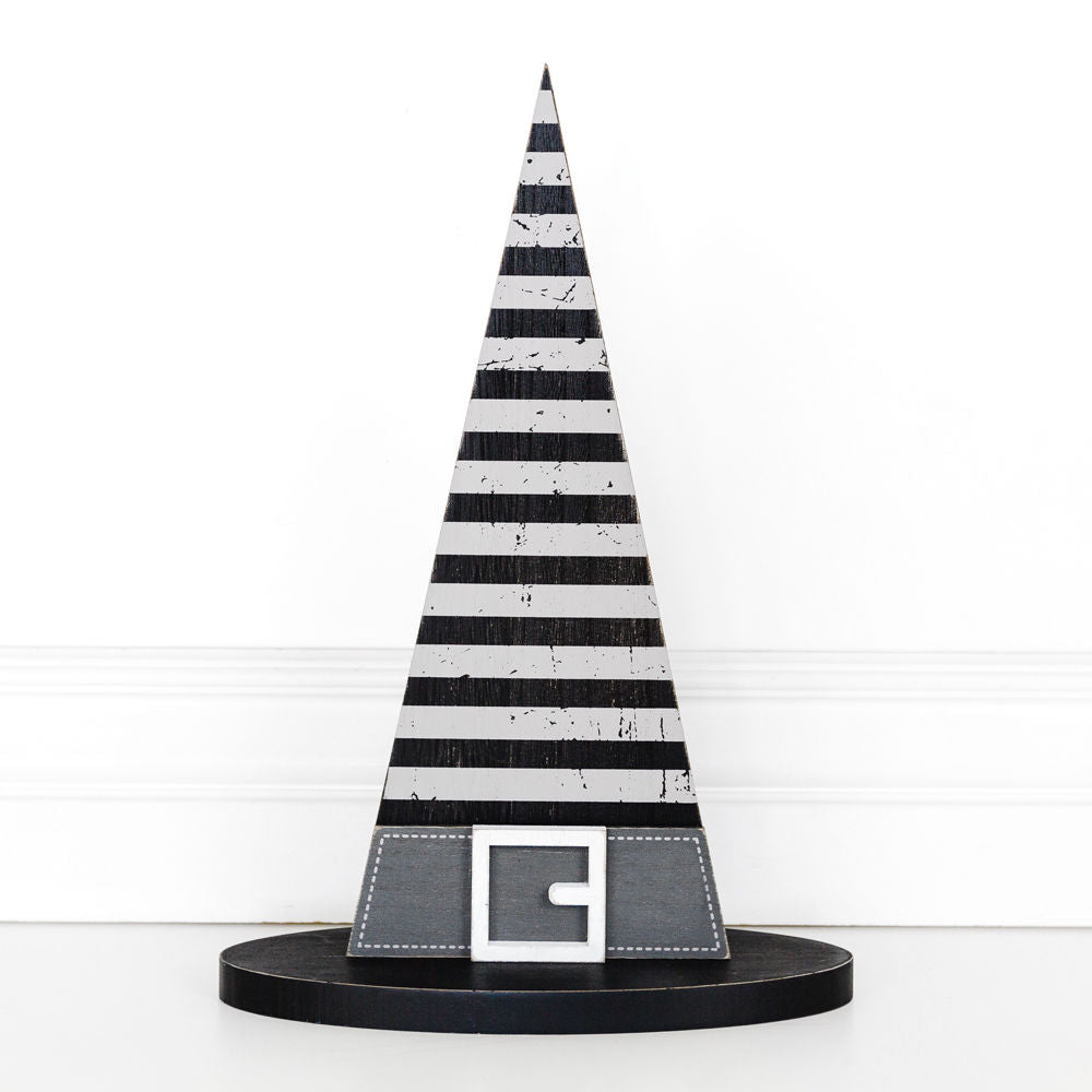 Wood Witch Hat | Stripes