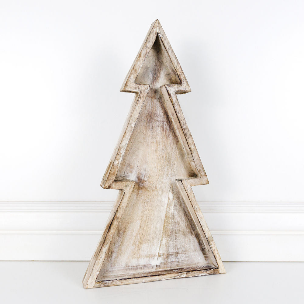 Mango Wood Nesting Tree Trays | Set of 2