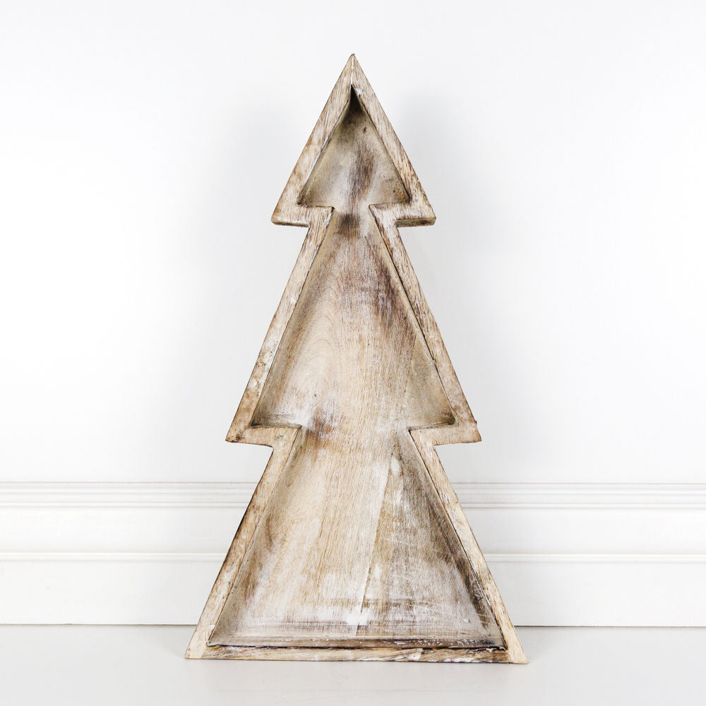 Mango Wood Nesting Tree Trays | Set of 2