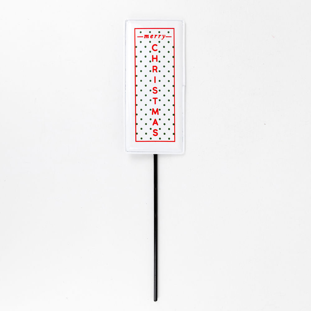Metal Stake | 6"H | Merry Christmas