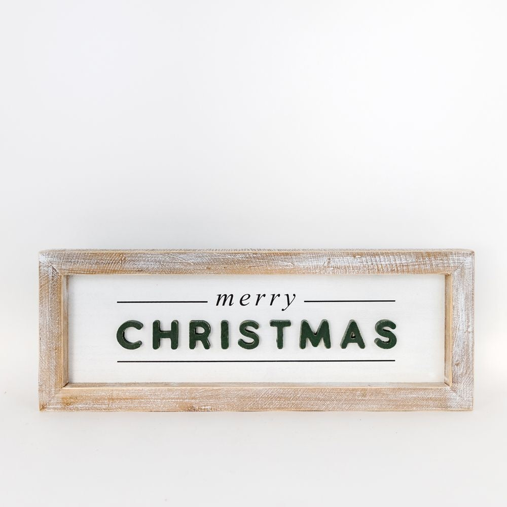 Wood Framed Sign | Reversible | Christmas/Freezin