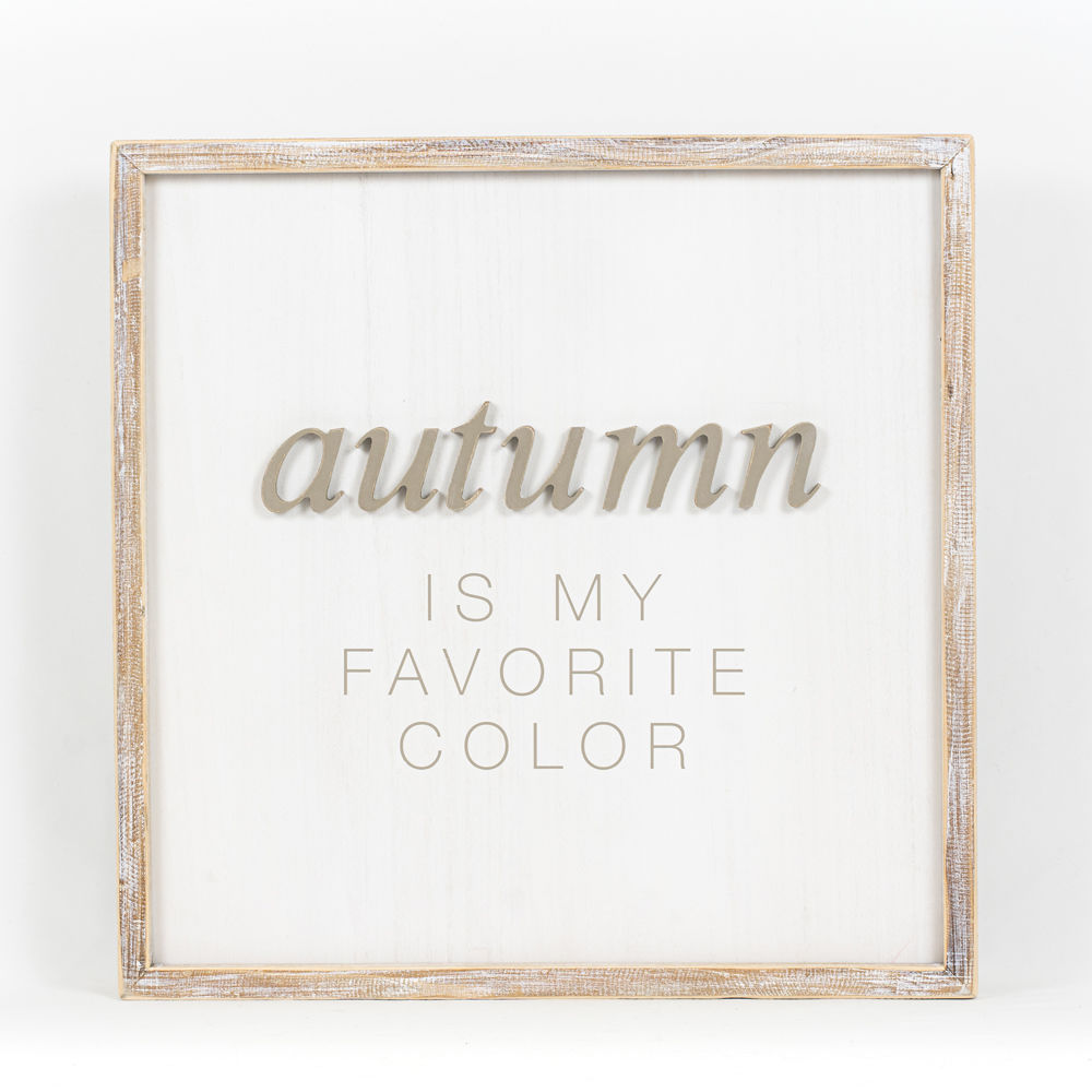 Wood Framed Sign | Reversible | Autumn/Trick Or Treat | Large