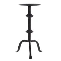 13" Black Metal Taper Candle Holder