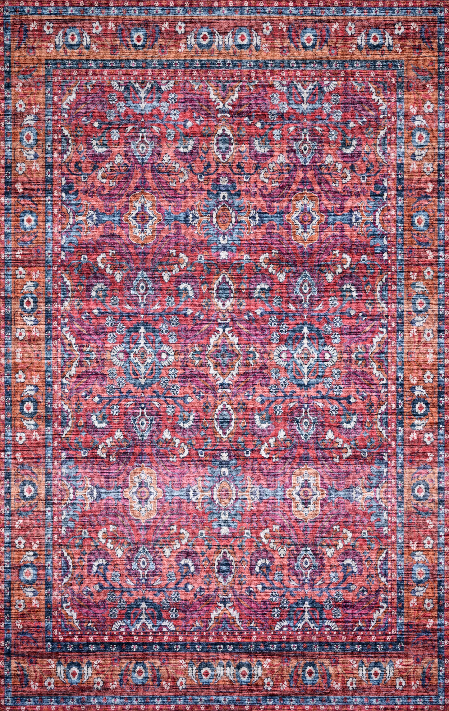 Loloi Cielo | Berry\Tangerine | 5x7'6"