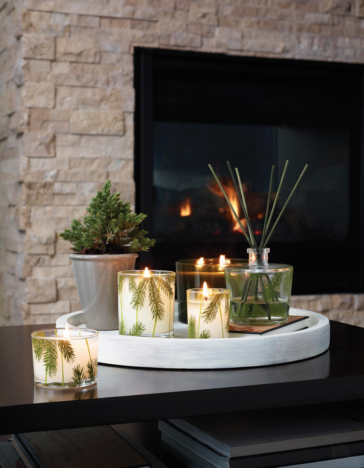 Thymes Candle 6.5 oz | Frazier Fir | Pine Needle Design