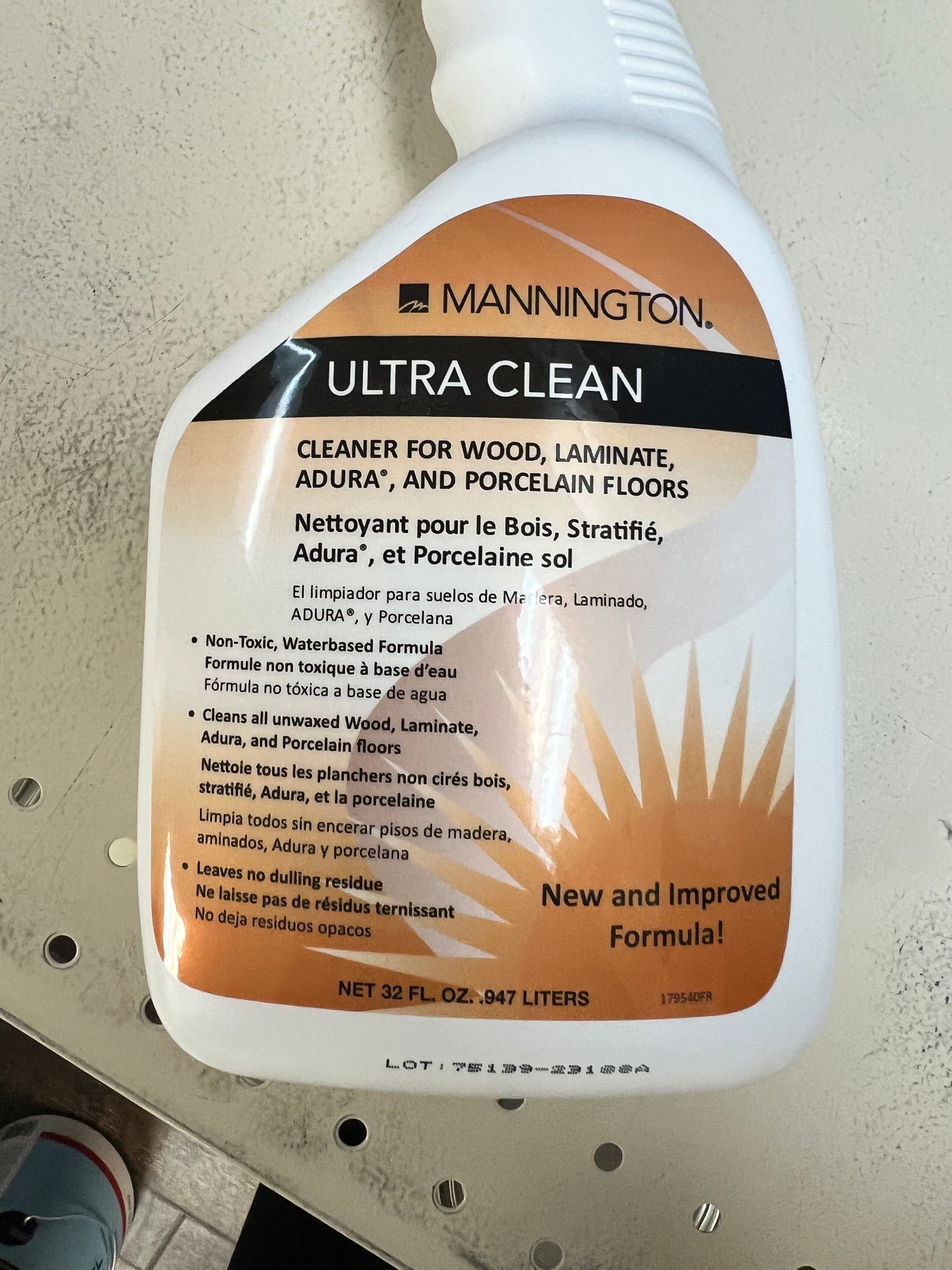 Mannington Ultra Clean Spray Bottle Floor Cleaner