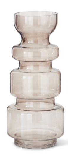 Transparent Modern Vase | Brown | Large
