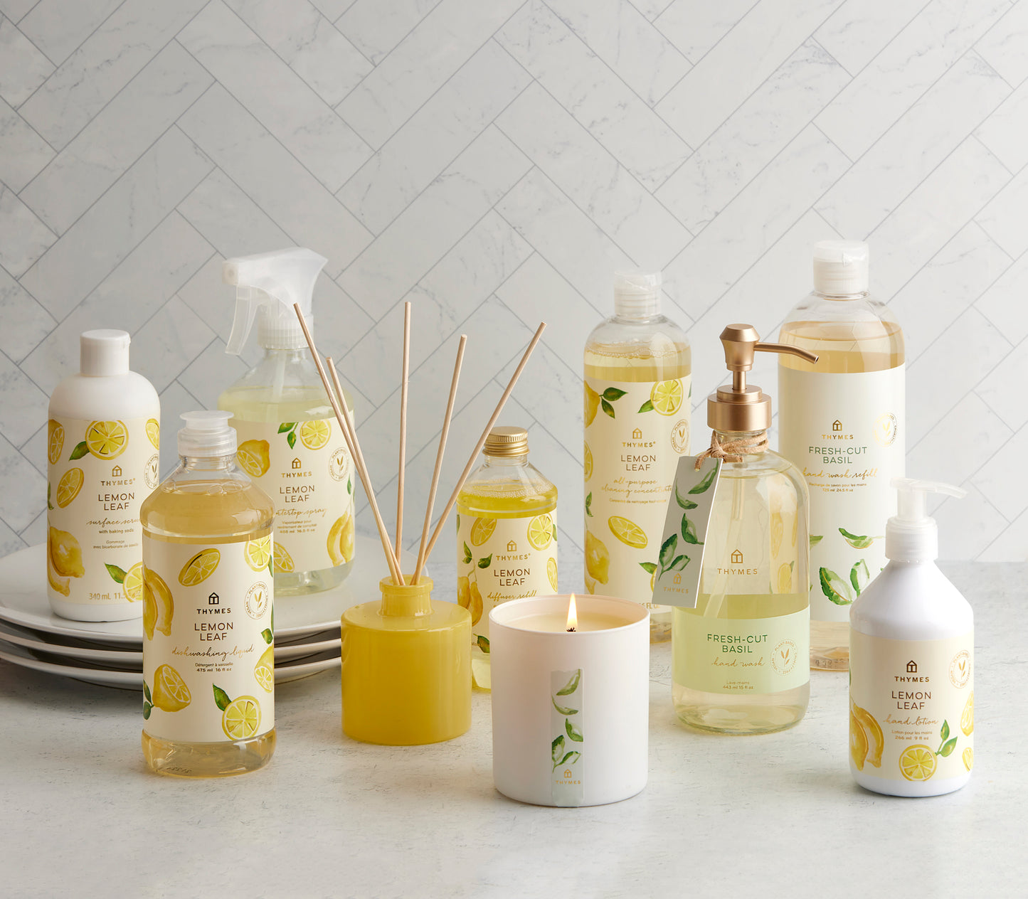 Thymes Diffuser 4 oz | Lemon Leaf