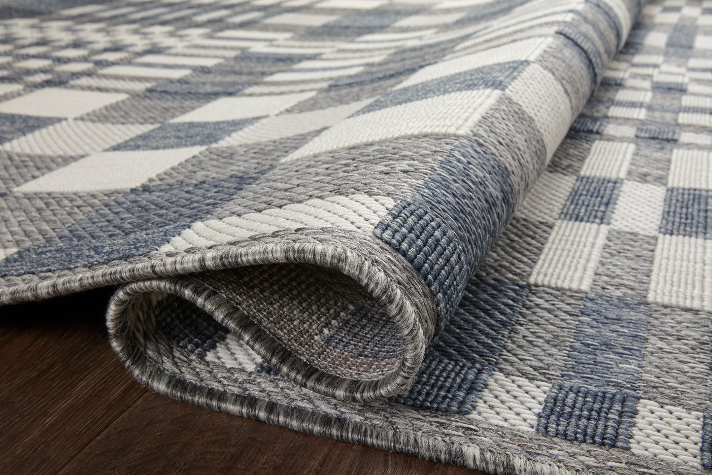 Loloi Rainier Ivory Denim 5'3"x7'7" Rug