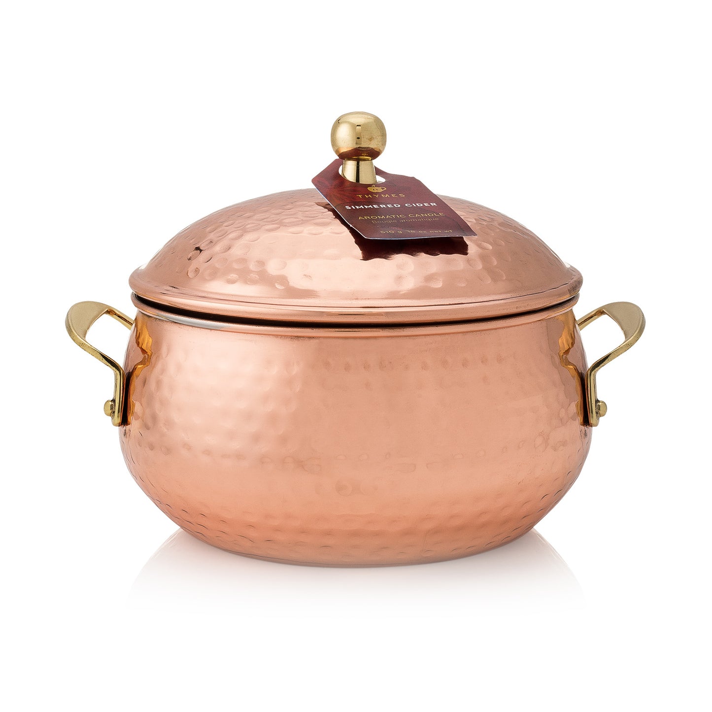 Thymes 3 Wick Copper Pot 18 oz | Simmered Cider