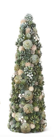 Mixed Green Tone Pinecone Cone Tree |Small|