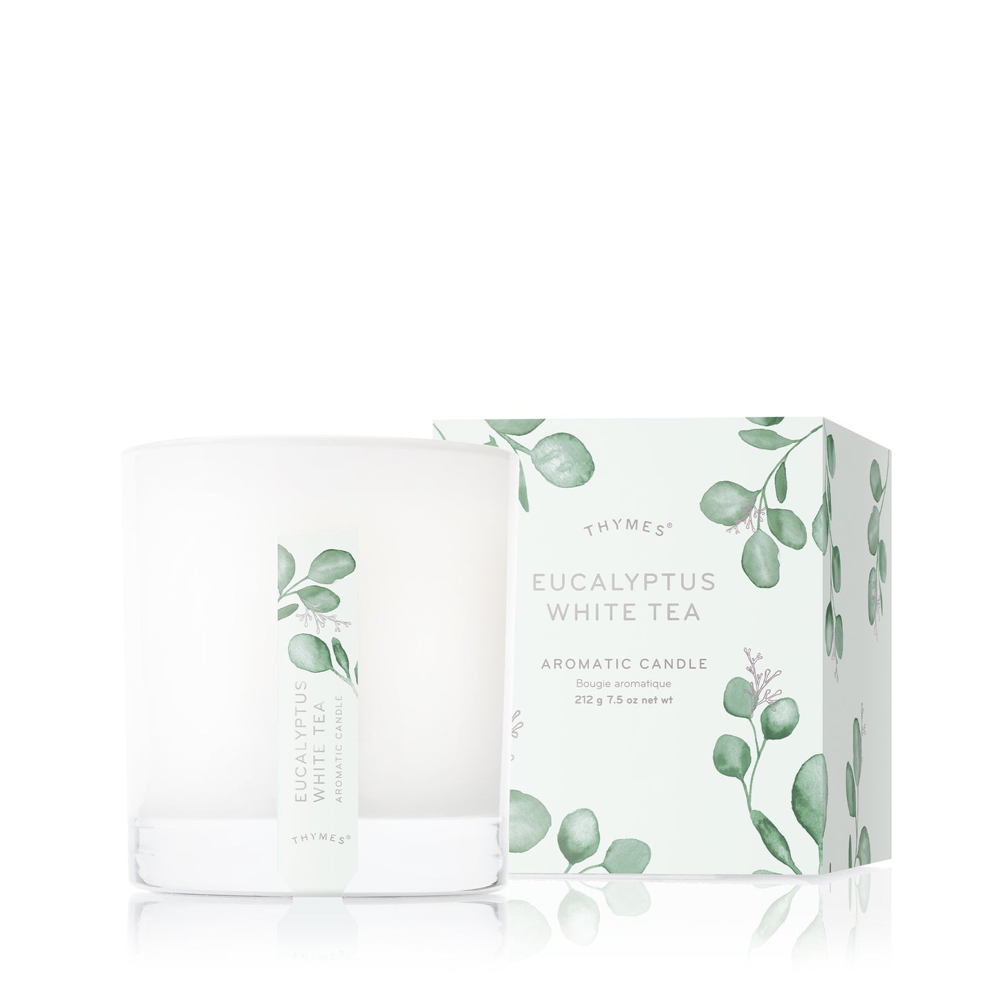 Thymes Candle 7.5 oz | Eucalyptus White Tea