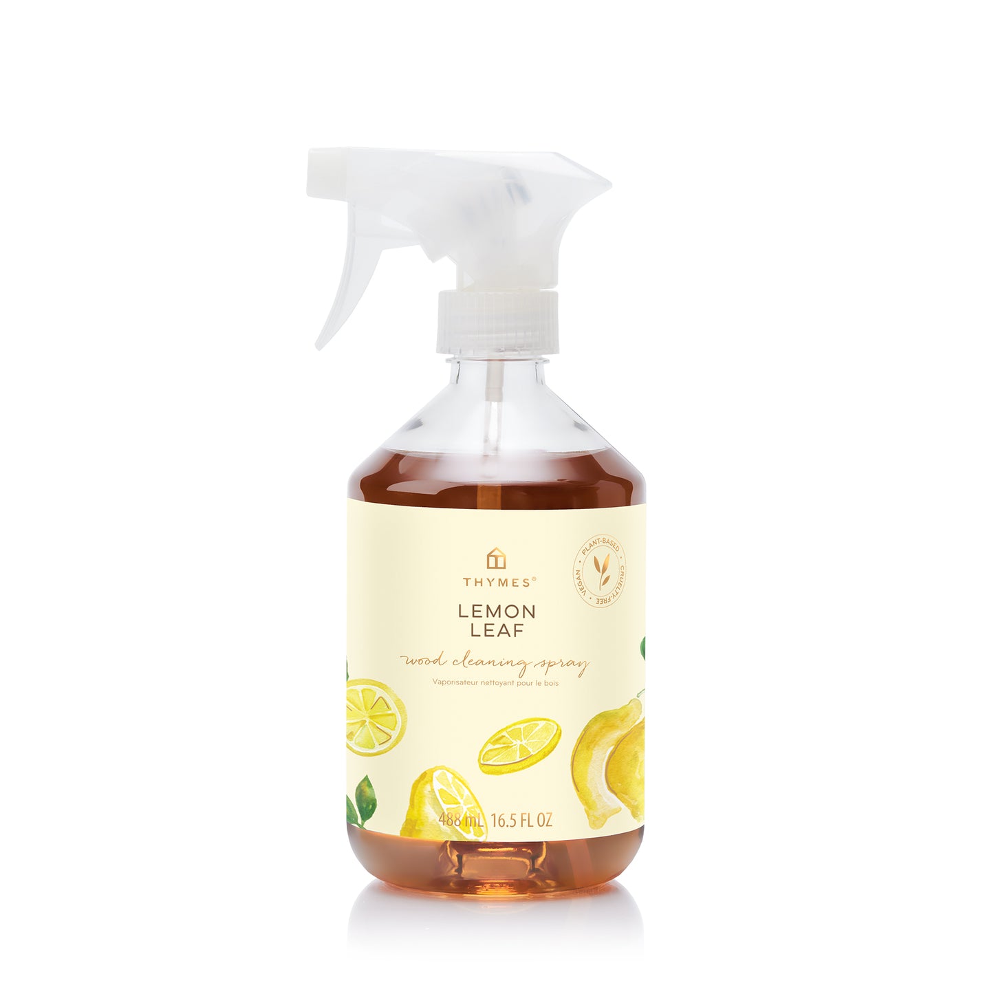 Thymes Wood Cleaning Spray 16.5 oz | Lemon Leaf