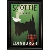 SCOTTIE | Textured and Framed Dog Print | 30in w X 42in ht |