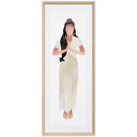 NATURAL BEAUTY VIII | Framed Print Under Glass | 17in w. X 42in ht. X 1in d.