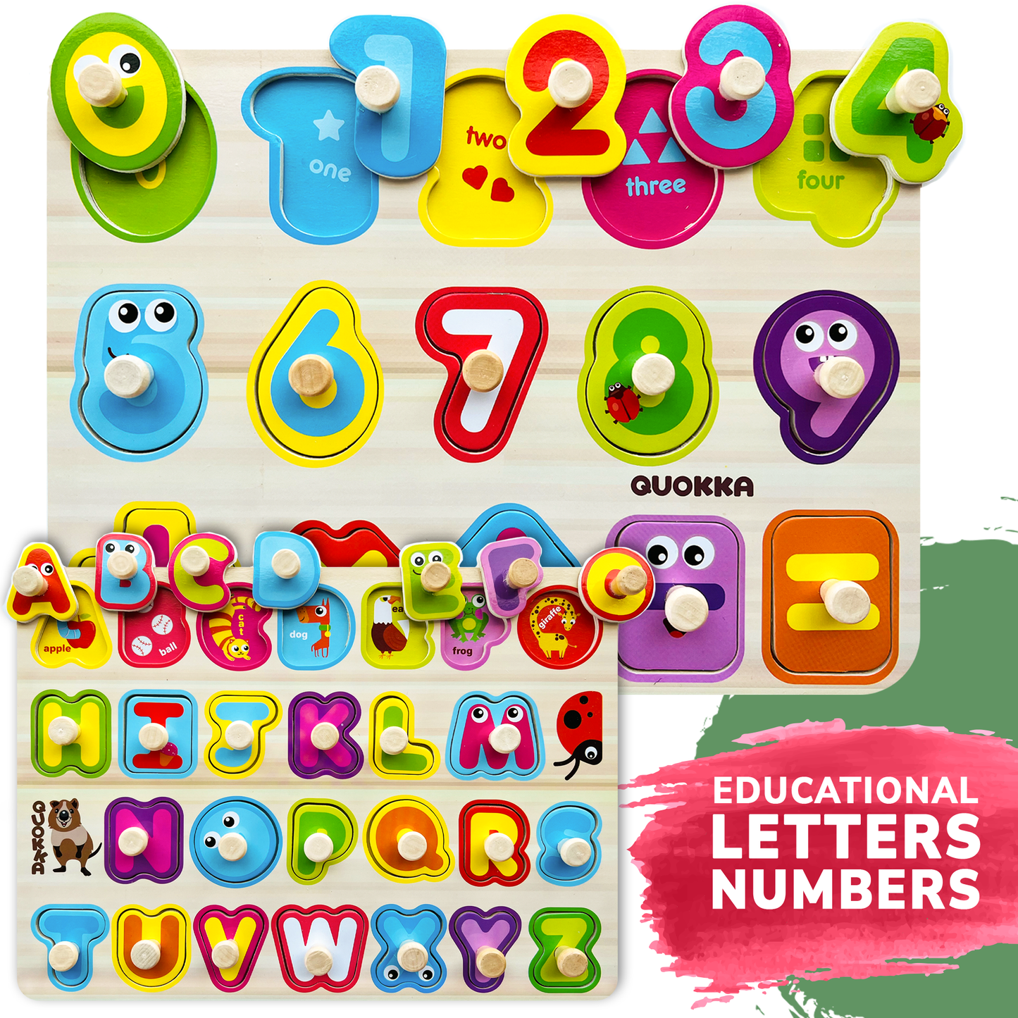 Learning Wooden Puzzles for Toddlers