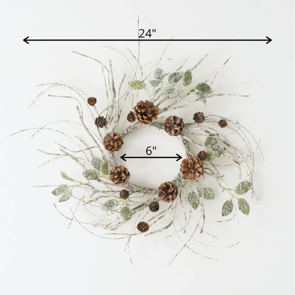 Birch/Leaf/Pinecone Accent Ring | 6.5"