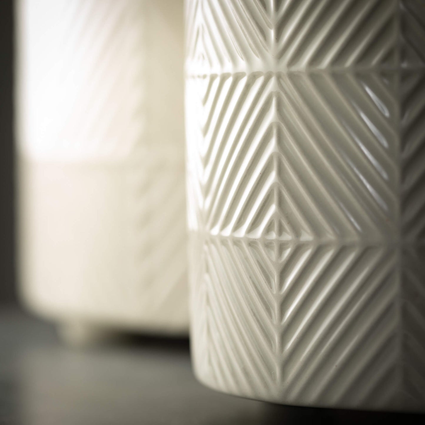 Patterned Pots | Set of 2 | White