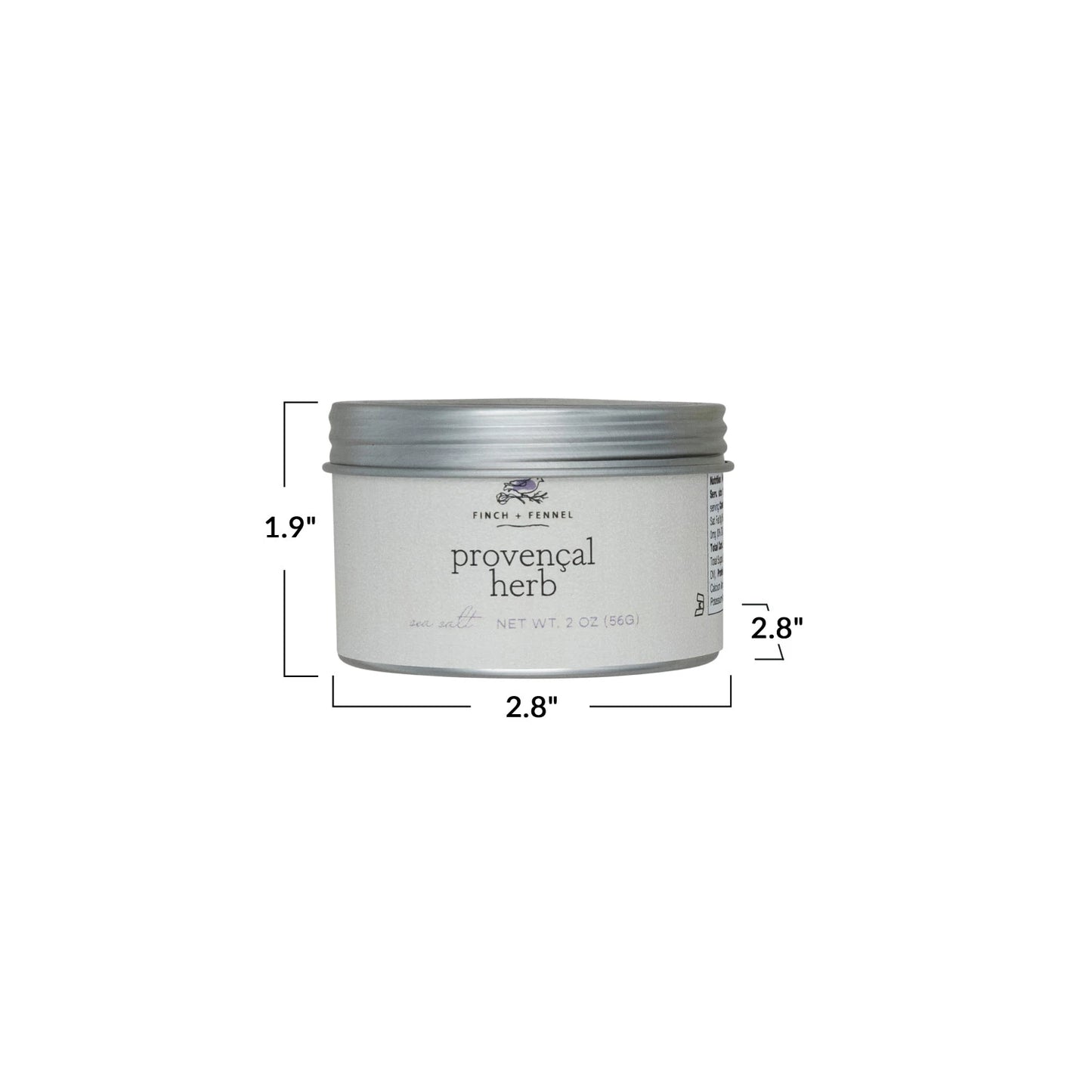 Finch + Fennel Provencal Herb Sea Salt 2oz