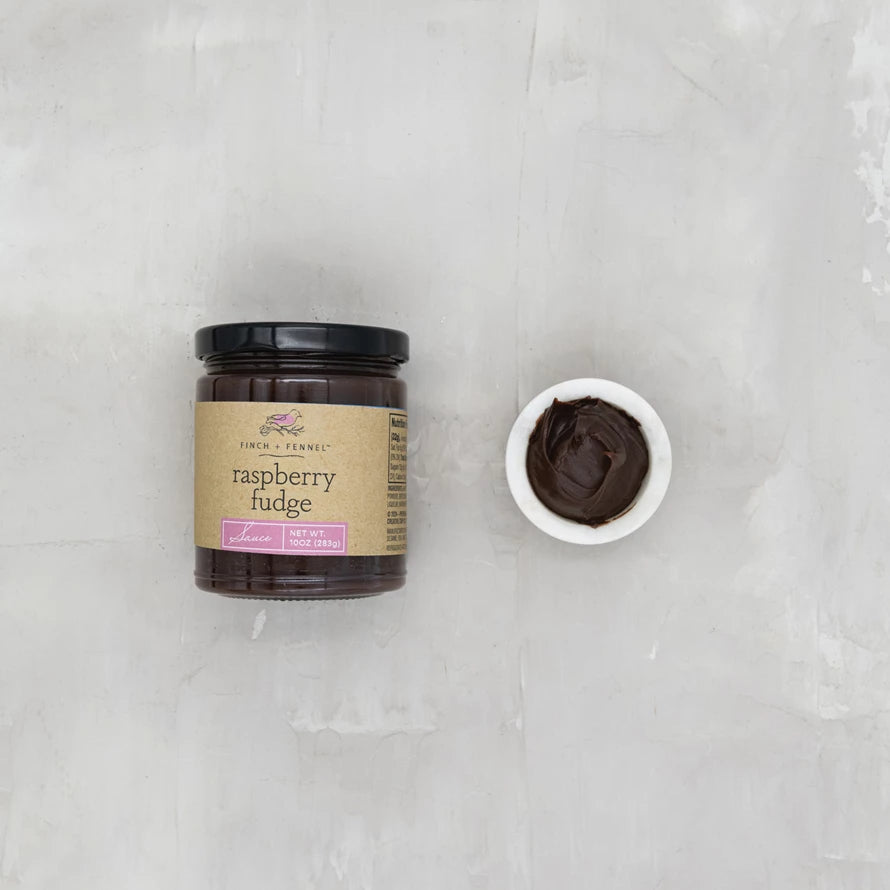 Finch + Fennel Raspberry Fudge Sauce