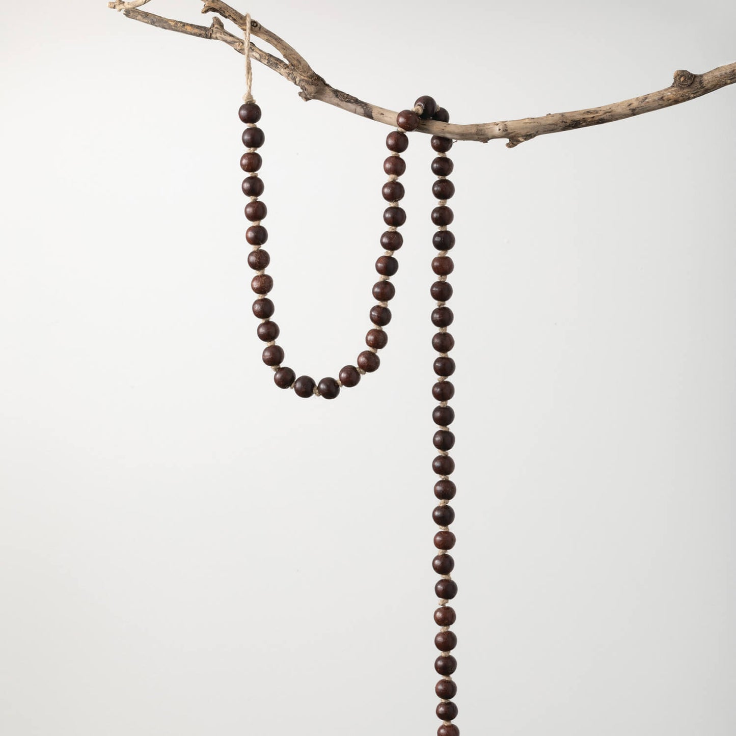 Wood Bead Garland | Dark Brown