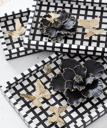 Set of 6 Gold Butterflies