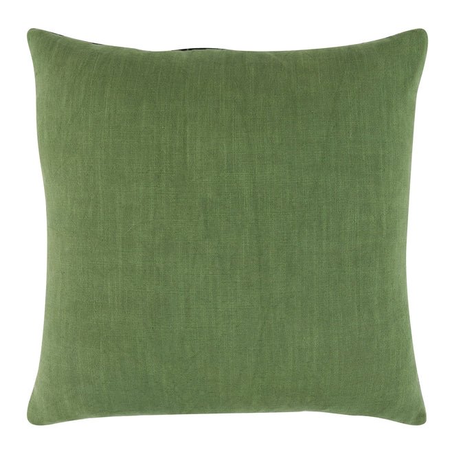 Kora Black/Green Pillow 22x22