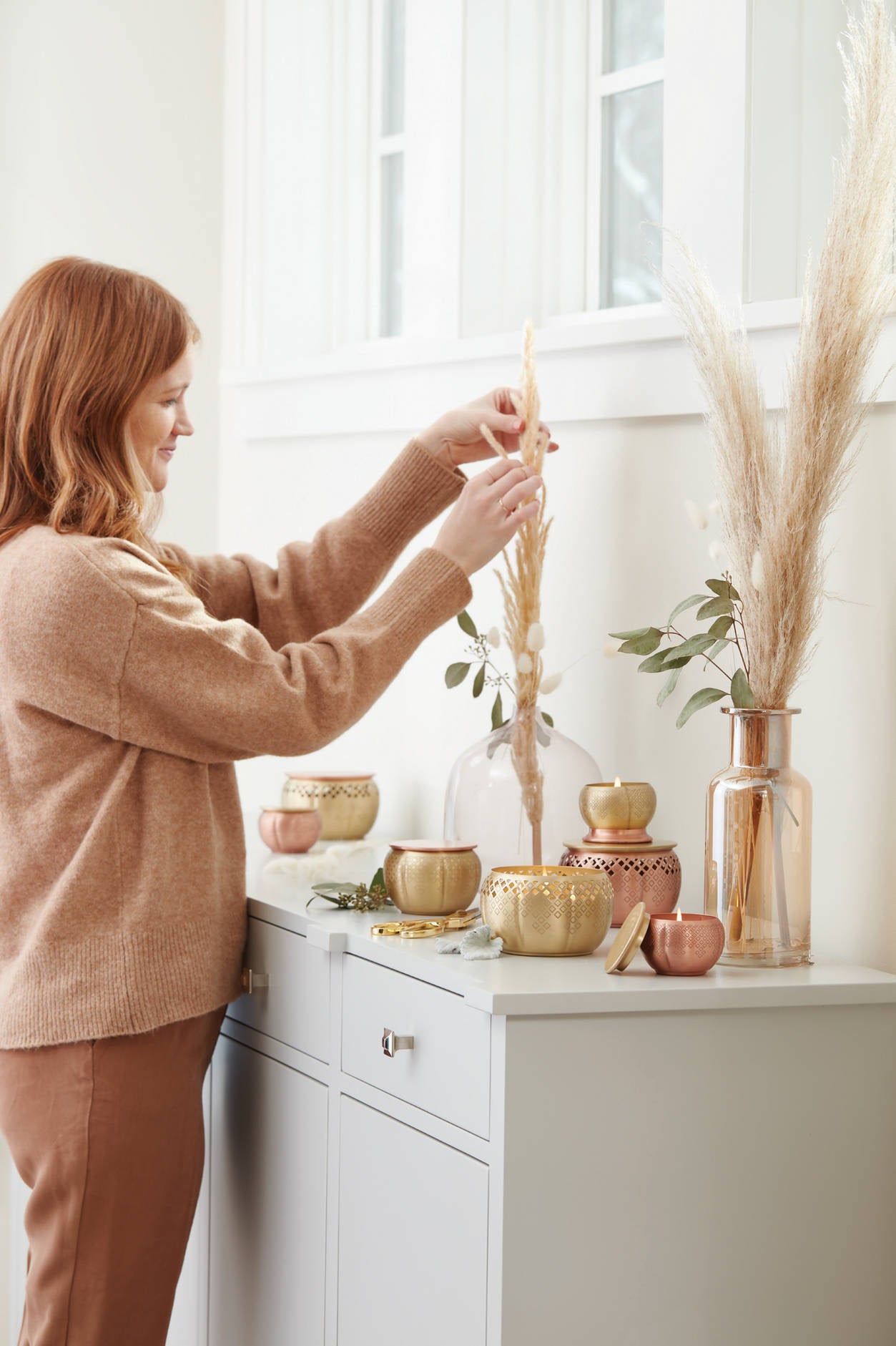 Thymes Candle with Copper Lid 9 oz | Heirlum Pumpkin