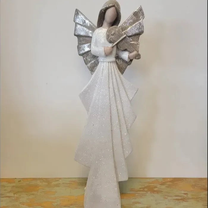 Glittered Violin Playing Angel