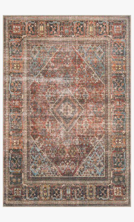 Loloi II Loren Brick Midnight 7'6" x 9'6" Rug