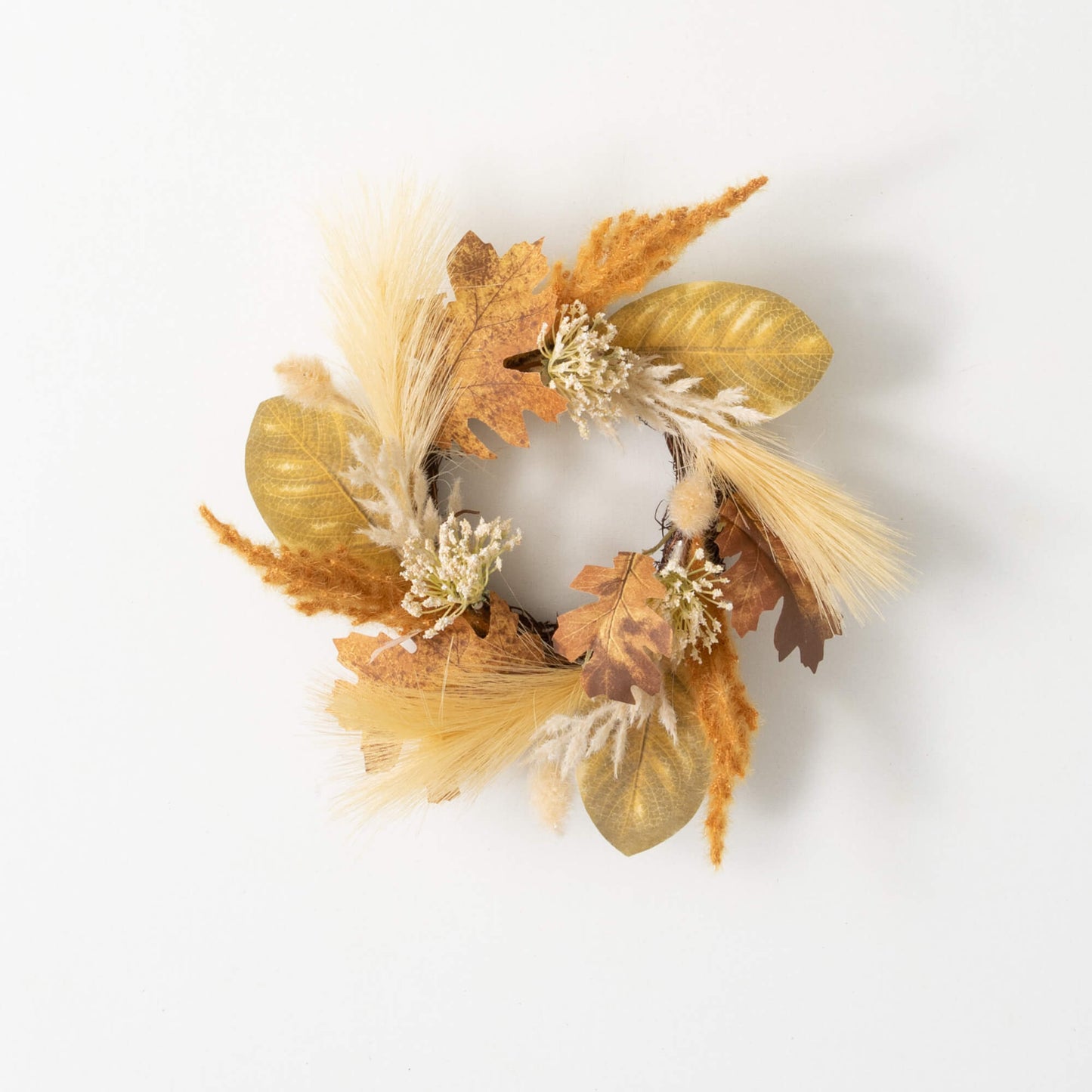 4.5" Mixef Foliage/Pampas Ring