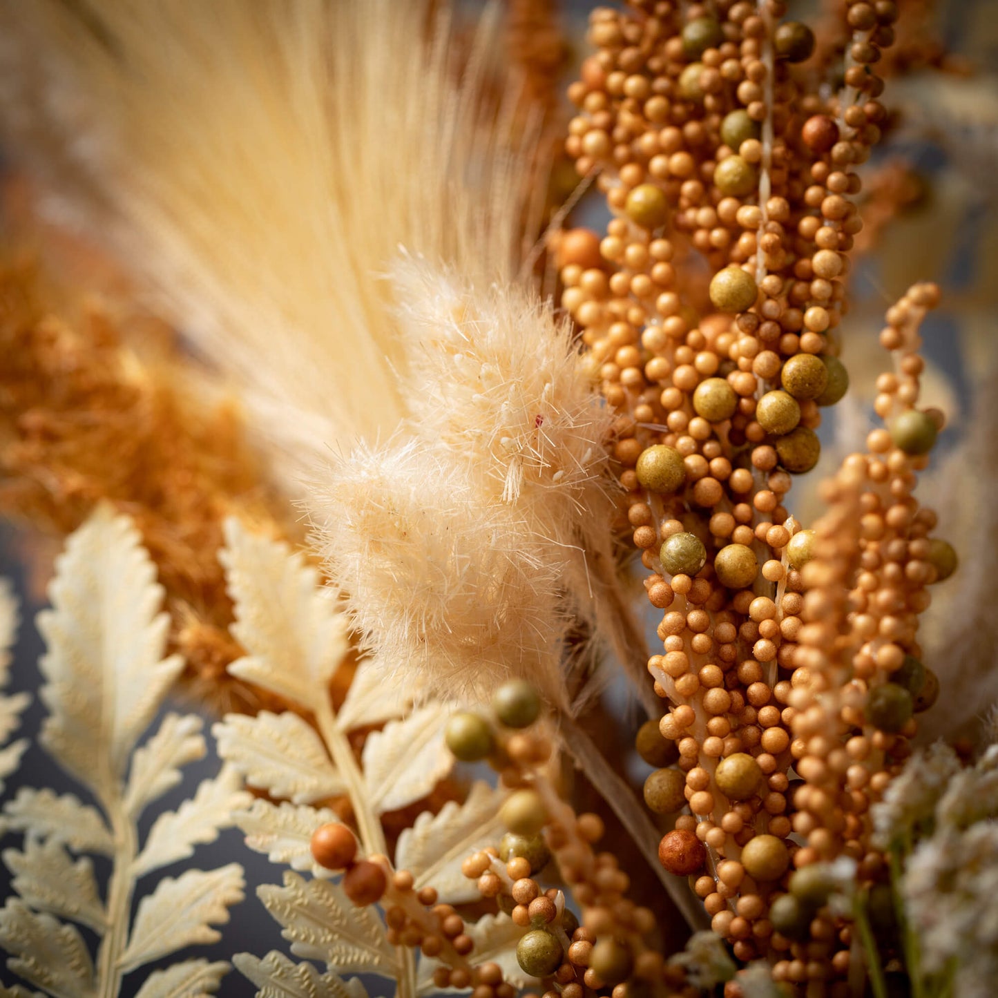 Mixed Foliage/Pampas Wreath