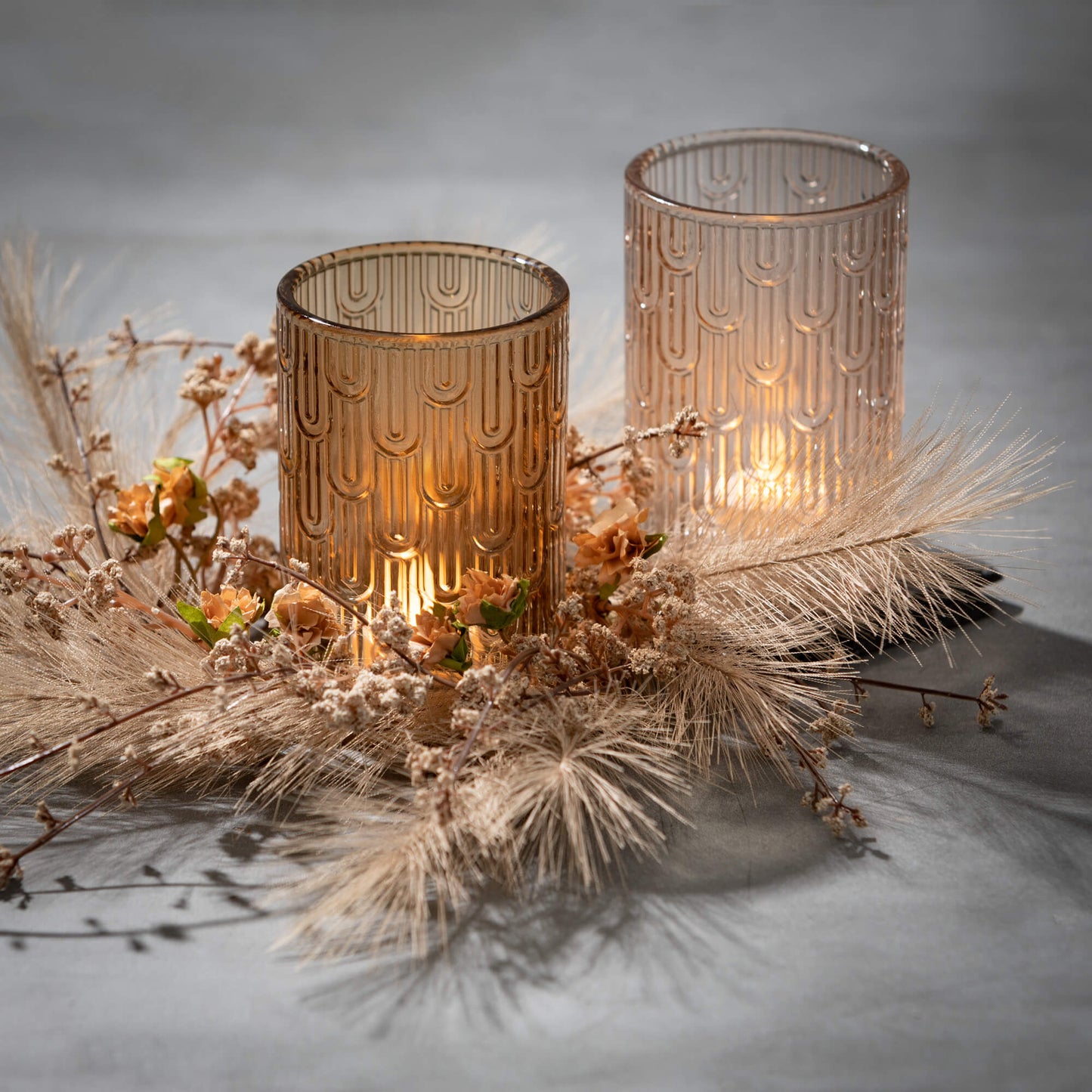 Pampus Grass Mini Wreath | 3”