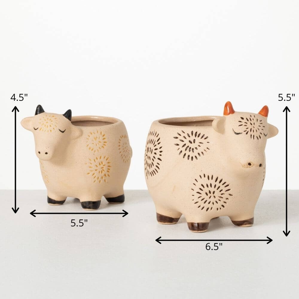 Cow Planters | Set of 2