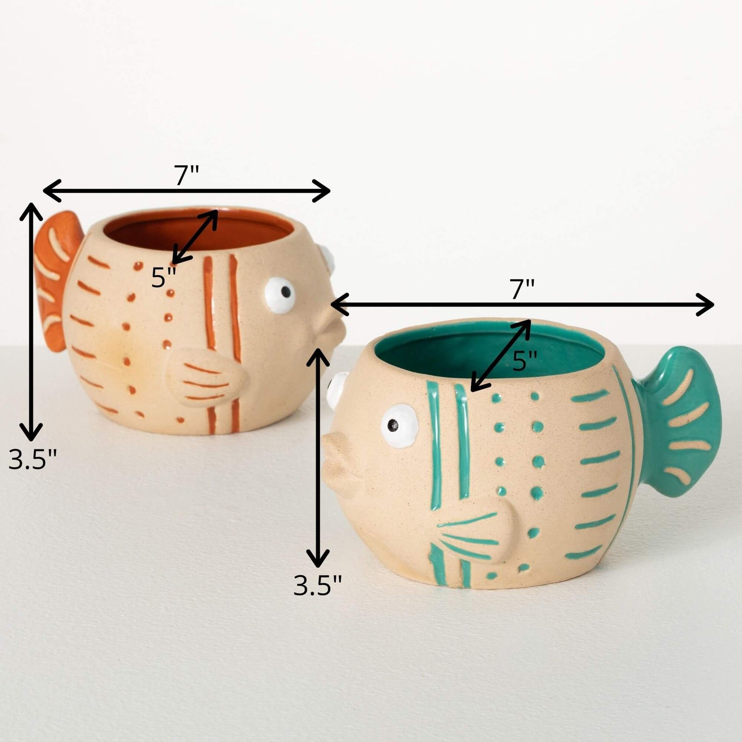 Fish Planter | Set of 2