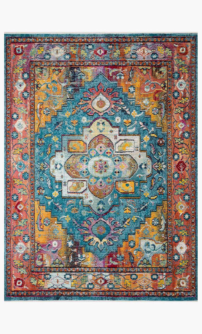 Loloi Silvia Blue/Fiesta 6' x 8'8" Rug
