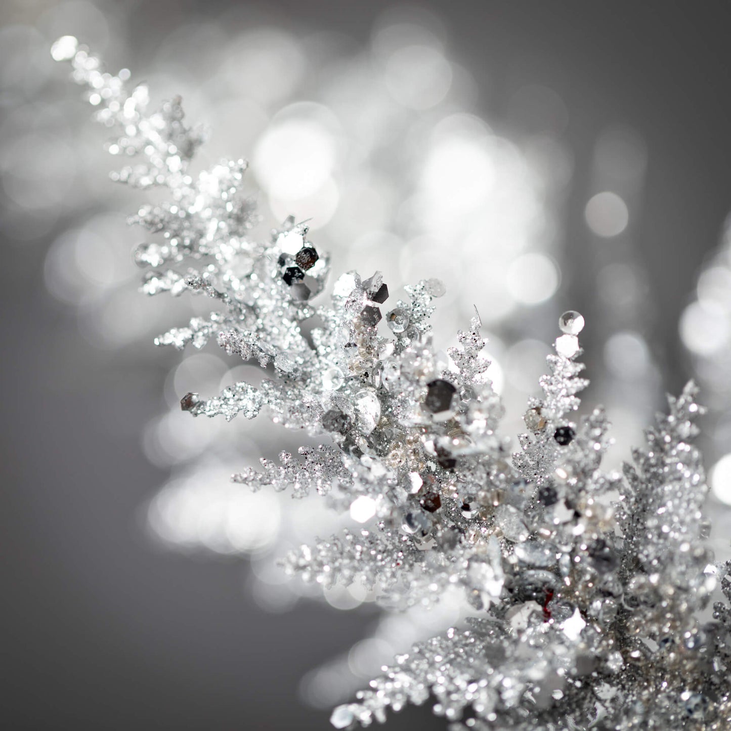 Frosted Silver Fern Spray | 36"