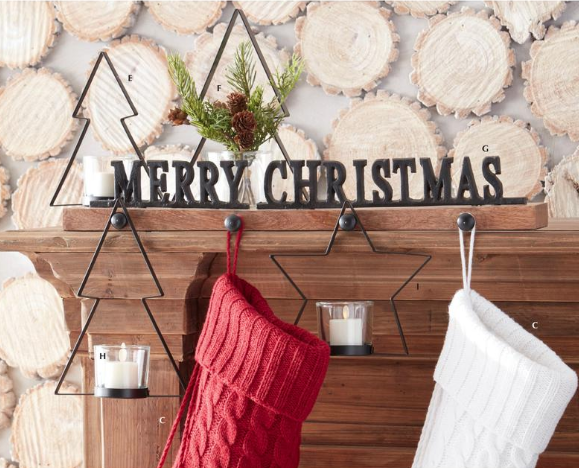 22 Inch MERRY CHRISTMAS Weighted Stocking Holder