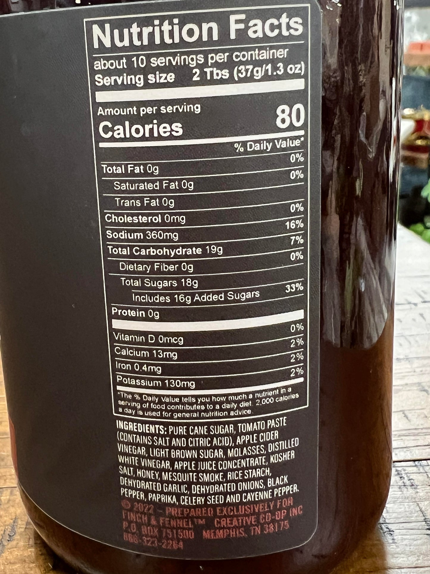 Finch + Fennel Kentucky-Style Sweet Molasses BBQ Sauce