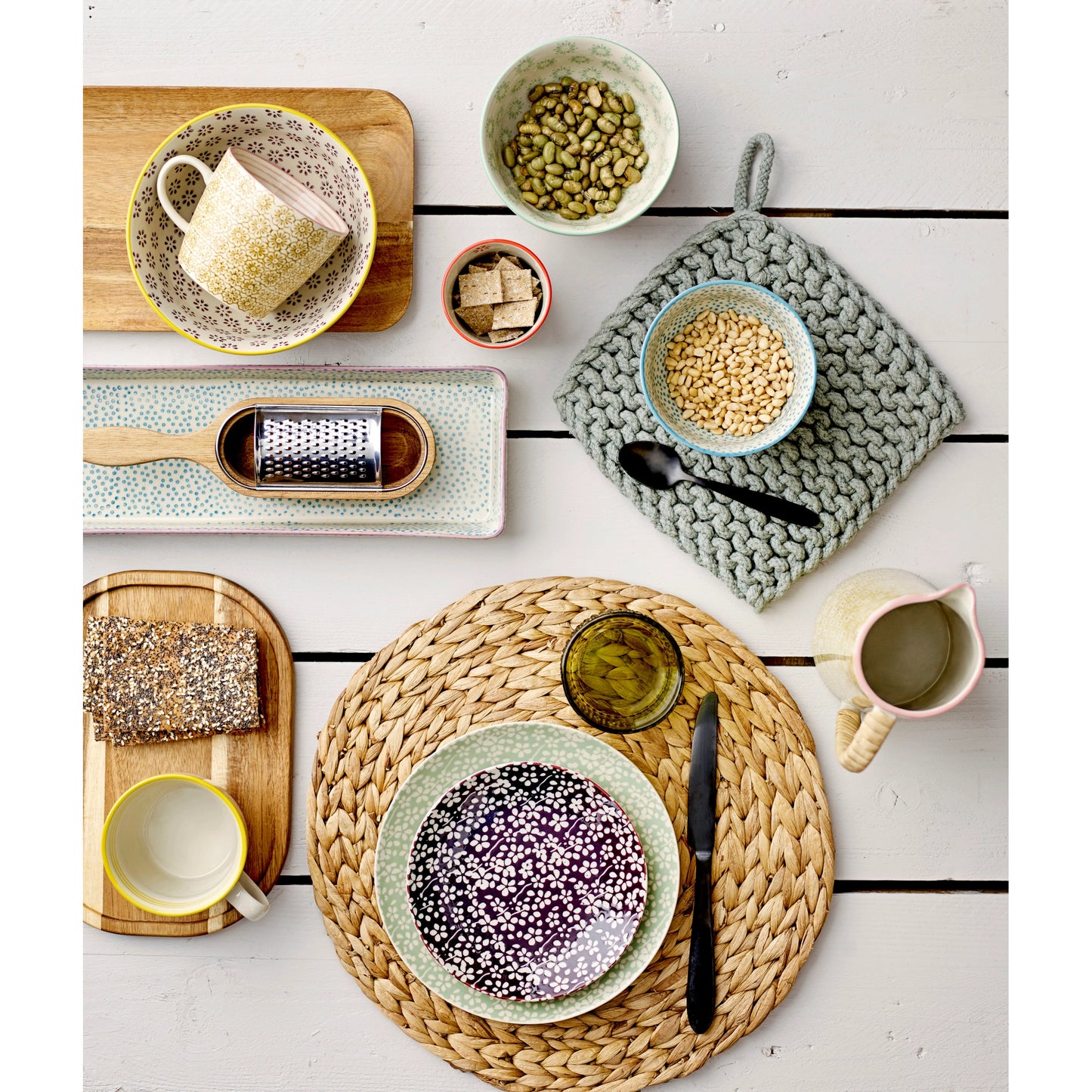 Hand-Woven Jute Placemat | 14" Round | Natural