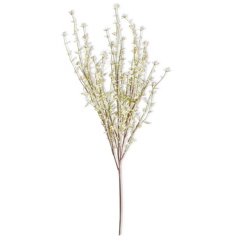 22" Cream Wildflower Spray Stem